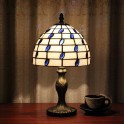 Настолна лампа в стил Тифани "Blue nacre"