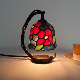 Малка настолна лампа в стил Тифани "Flower"