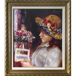 Реноар картина "Четящо момиче"- копие